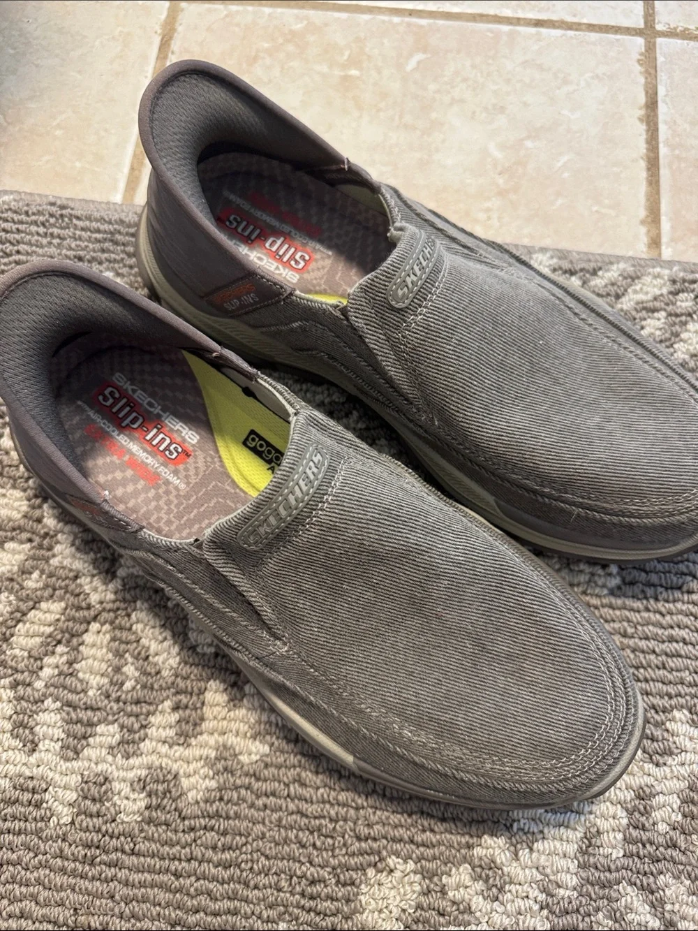 Skechers Men's Slip-On Casual Shoes in Gray. Size 10, brand new, never worn.